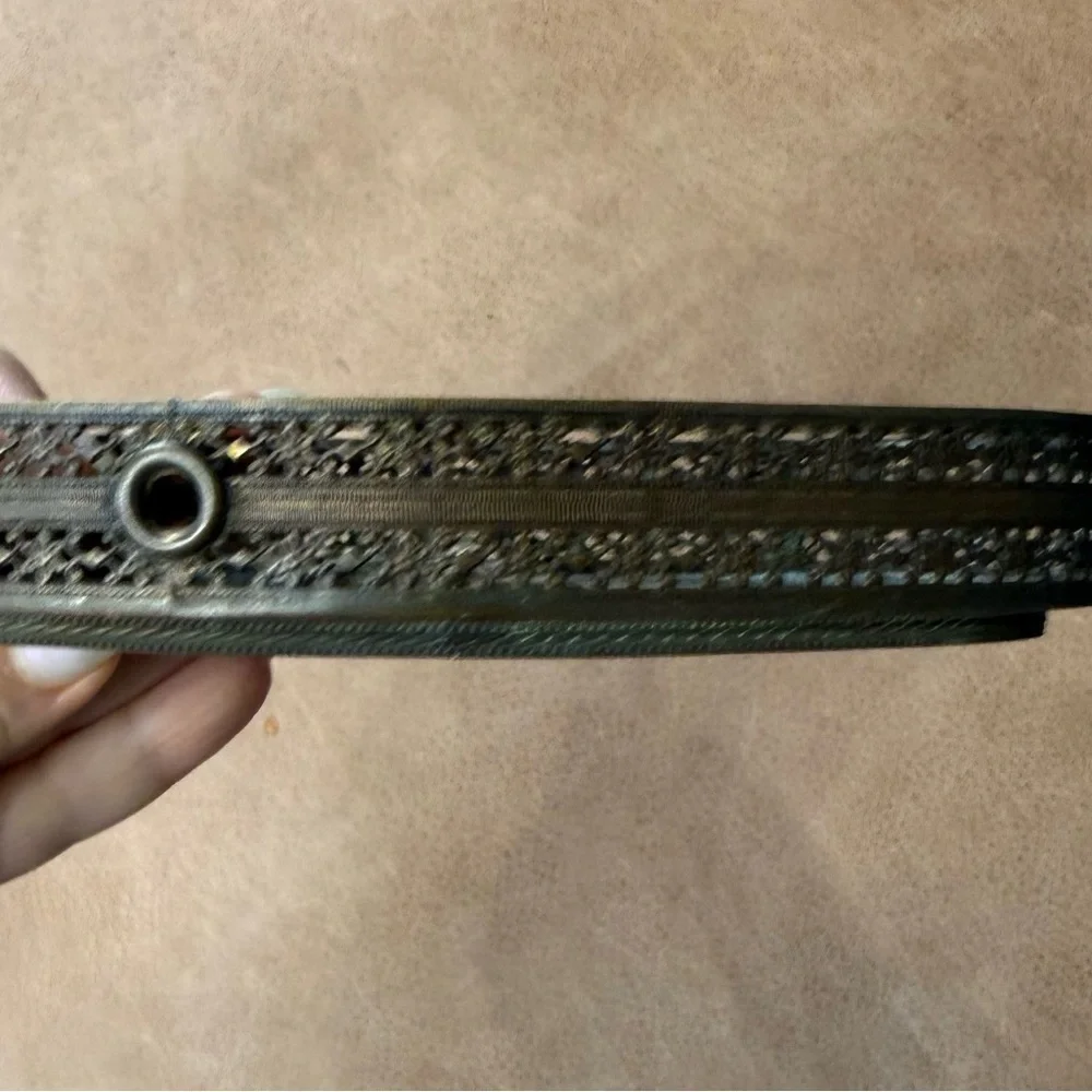 Vintage Metal Oval Tray